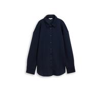 Tom Tailor Regular Fit Longblazer aus Viskosemix in Marine, Größe S