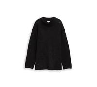 Tom Tailor - Oversize Strickpullover mit Glitzer-Effekt black lurex knit - Gr. - L