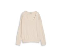Tom Tailor - Oversize Strickpullover mit Kaschmir-Anteil whisper offwhite melange - Gr. - XXL