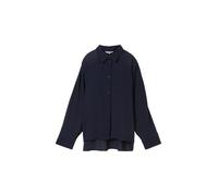 Tom Tailor - Oversized Bluse mit Struktur blau - Gr. - 36