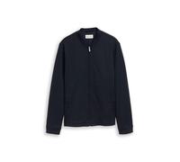 Tom Tailor - Piqué Bomberjacke mit Eingriffstaschen sky captain blue - Gr. - L