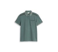 Tom Tailor - Piqué Poloshirt mit Stretch darkest olive - Gr. - XXL