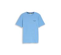 Tom Tailor - Piqué T-Shirt in Melange-Optik surf blue - Gr. - XXL