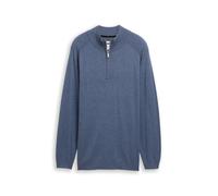 Tom Tailor - Plus Size - Basic Troyer Strickpullover vintage indigo blue melange - Gr. - 4XL