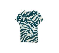 TOM TAILOR Damen 1047196 Bluse, 38068 - Abstract Teal Zebra Print, 50 Große Größen EU