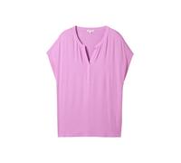 Tom Tailor - Plus Size - Fabric mix T-Shirt light floral - Gr. - 44