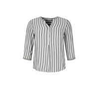 TOM TAILOR Damen Bluse mit Streifen 1024917, 21395 - Offwhite Navy Vertical Stripe, 46 Große Größen