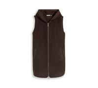 Tom Tailor - Plus Size - Longstyle Teddy Weste java dark brown - Gr. - 52