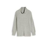 Tom Tailor - Plus Size - Oversize Rollkragenpullover soft grey melange - Gr. - 44
