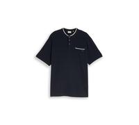 Tom Tailor - Plus Size - Poloshirt mit Brusttasche sky captain blue ottoman - Gr. - 5XL