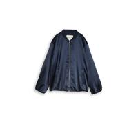 Blouson TOM TAILOR PLUS, Damen, Gr. 44, sky captain blau, Web, Obermaterial: 96% Polyester, 4% Elasthan. Futter: 100% Polyester, unifarben, lässig geschnitten hüftbedeckend, Rundhals, elastischer Bund
