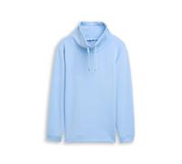 Tom Tailor - Plus Size - Scuba Sweatshirt mit Stehkragen light fjord blue - Gr. - 46