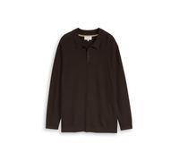 Tom Tailor - Plus Size - Strickpullover mit Polokragen dark chocolate brown melange - Gr. - 5XL