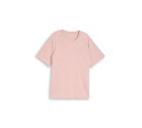plus printed slub t-shirt 4XL