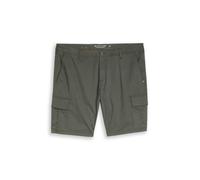 Tom Tailor - Plus Size - TTPLUS REGULAR Cargo Shorts khaki mini geometric print - Gr. - 48