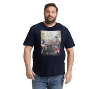 Tom Tailor - Plus Size - T-Shirt mit Fotoprint sky captain blue - Gr. - 4XL