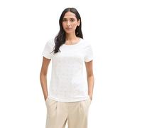 Tom Tailor Plussize Plus Size - Langarmshirt mit Streifenmuster, Offwhite Navy Regular Stripe, 46