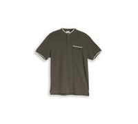 Tom Tailor - Poloshirt mit Brusttasche leaf green ottoman - Gr. - XL