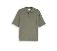 Strickpullover TOM TAILOR, Herren, Gr. L, grauish shadow olive, Strick, Obermaterial: 80% Viskose, 20% Polyamid, unifarben, regular fit normal, ohne Ausschnitt, gerader Abschluss, Pullover Strickpullo
