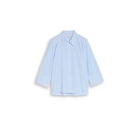 Tom Tailor - Popeline Hemdbluse mit 3/4-Arm dreamy blue white small stripe - Gr. - 42