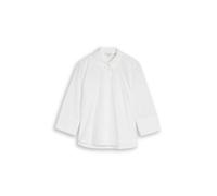 Tom Tailor - Popeline Hemdbluse mit 3/4-Arm white - Gr. - 46
