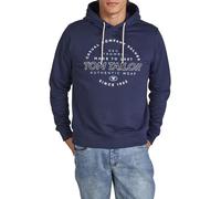 Tom Tailor Printed Hoodie XXL Real Navy Blue (10360) (862935) Blau XXL