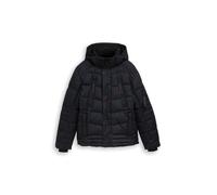 Tom Tailor - Puffer-Jacke mit abnehmbarer Kapuze blue herringbone structure - Gr. - L
