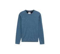 Tom Tailor BASIC CREWNECK KNIT L Real teal melange 38701 (899429) Blau L