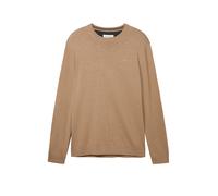 Tom Tailor Herrenpullover Basic Knit 1038426 Hazel Brown Melange Größe M