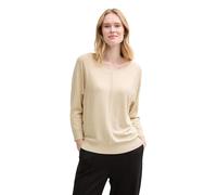 TOM TAILOR - Strickpullover mit U-Boot-Ausschnitt summer beige melange XL