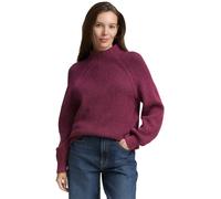 Tom Tailor Damen Strickpullover Loose Fit mit Stehkragen Rot XXL