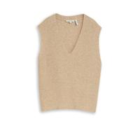 Tom Tailor - Pullunder mit V-Ausschnitt gravel beige melange - Gr. - M