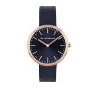 Tom Tailor Armbanduhr mit Kunstlederband für Damen, Gold, wasserdichte 5 bar, Geschenkidee, kommt in Uhren Geschenkbox, 2100528
