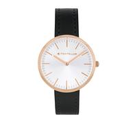 Tom Tailor Armbanduhr mit Kunstlederband für Damen, Gold, wasserdichte 5 bar, Geschenkidee, kommt in Uhren Geschenkbox, 2100527