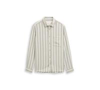 structured striped shirt L