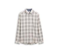 Tom Tailor - Regular Fit Flanell-Hemd mit Muster white multicolor check - Gr. - XL