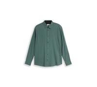 Tom Tailor - Regular Fit Hemd mit Allover-Print olive geometric design - Gr. - XXL