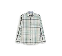 Tom Tailor - Regular Fit Hemd mit Karomuster soft green big check - Gr. - XXXL