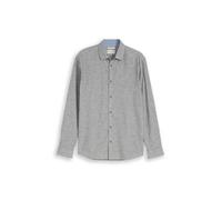 Tom Tailor - Regular Fit Hemd mit Leinenanteil faded leaf green chambray - Gr. - L