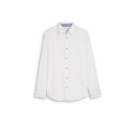 Tom Tailor - Regular Fit Hemd mit Leinenanteil white - Gr. - XL
