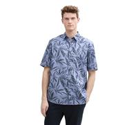 Tom Tailor Regular Fit Hemd mit Logo-Stickerei, Sky Captain Blue, XS