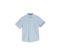 Tom Tailor - Regular Fit Kurzarmhemd aus Baumwolle light blue dot structure - Gr. - XL