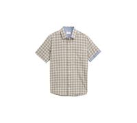 Tom Tailor - Regular Fit Kurzarmhemd mit Karomuster green white check - Gr. - M