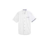 TOM TAILOR Regular Fit Kurzarmhemd mit Karomuster, Indigo Mint Green Check, XS