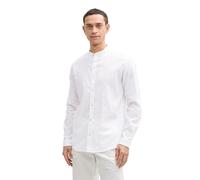 TOM TAILOR - Regular Fit Hemd mit Leinenanteil White XXL