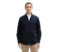 TOM TAILOR - Regular Fit Hemd mit Leinenanteil sky captain blue XXL