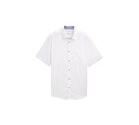 Tom Tailor Leinenhemd Regular Fit Kurzarm Herren Weiß XL