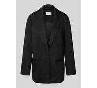 Tom Tailor Regular Fit Longblazer mit Baumwoll-Anteil in BLACK, Größe XXL