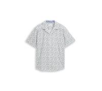 Tom Tailor - Regular Fit Resort Hemd mit Muster blue small lemon design - Gr. - M