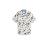 Tom Tailor - Regular Fit Resort Kurzarmhemd aus Viskose off white beach design - Gr. - XXXL